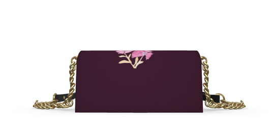 The Only Flower(Dark Maroon Purple )Evening Bags | (الزهرة الوحيدة(أرجواني خمري داكن