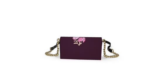 The Only Flower(Dark Maroon Purple )Evening Bags | (الزهرة الوحيدة(أرجواني خمري داكن