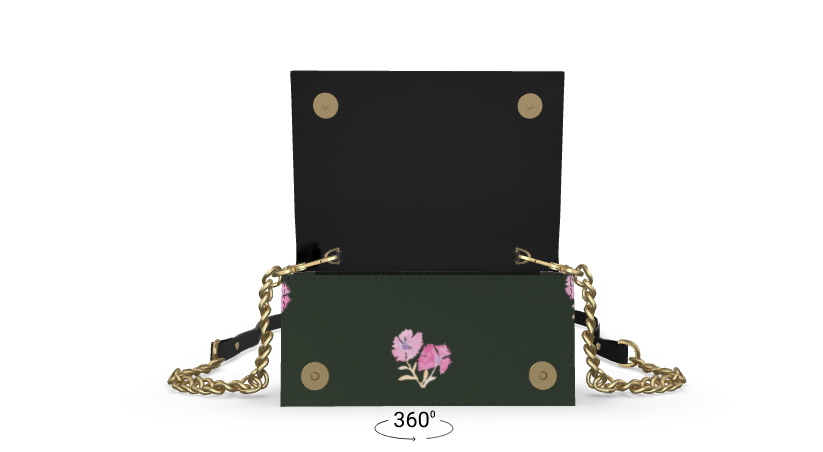 The Only FlowerCollection(Deep Olive)Evening Bags | (مجموعة بوكيه(زيتوني داكن