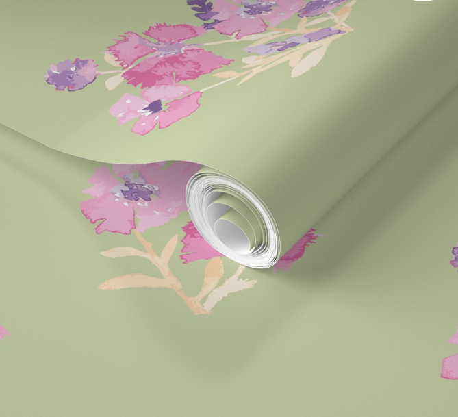 Pinky Rose Collection-3patterns + 4 artworks + Pinky Rose Lettering.