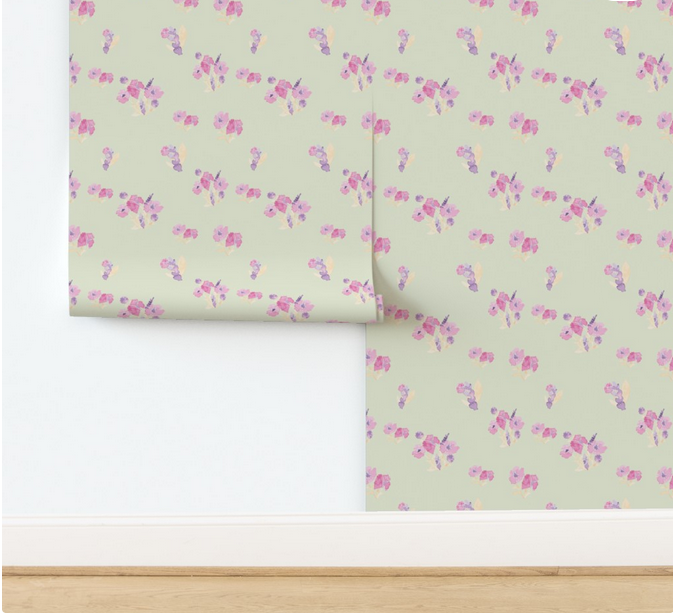 Pinky Rose Collection-3patterns + 4 artworks + Pinky Rose Lettering.